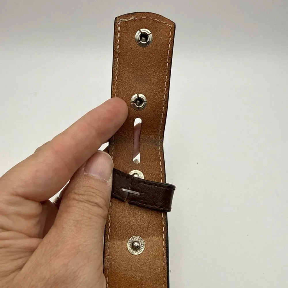 3D Belt Co Kids Western Leather Belt Only Brown Size 24